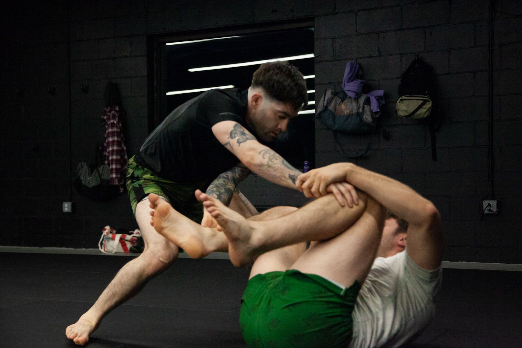 Adults training no-gi grappling at Connecticut Submission Grappling in Bridgeport, CT.