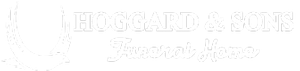 Faint white “HOGGARD & SONS” logo with a smaller cursive tagline on a light background.