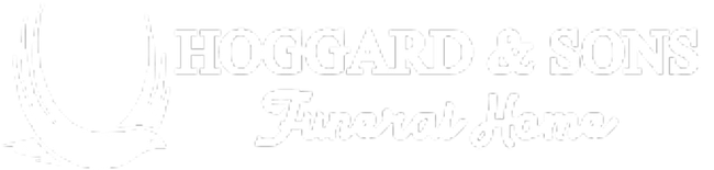 Faint white “HOGGARD & SONS” logo with a smaller cursive tagline on a light background.