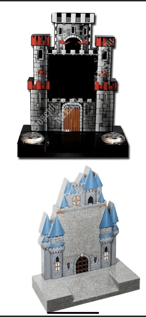 Castle memorials of stone