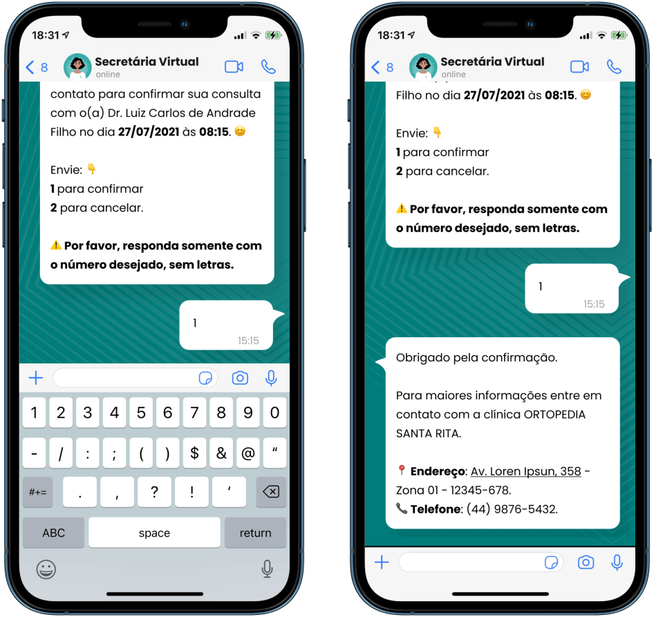 Confirmação de consulta pelo WhatsApp: ferramenta utilizada para otimização  de tempo em clínicas médicas