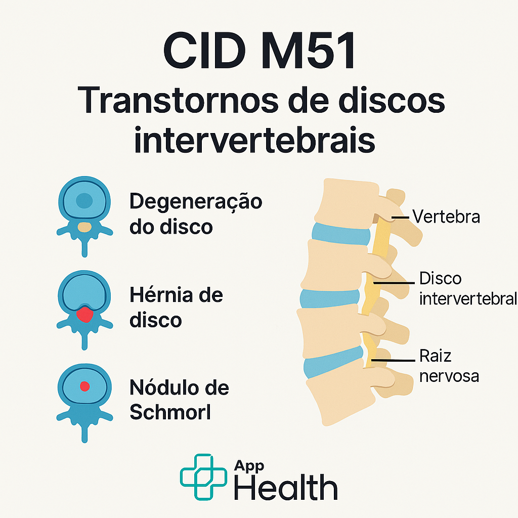 CID M51: Hérnia de Disco e Afastamento pelo INSS | App Health