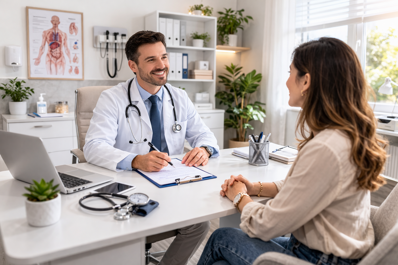 Infectologista médico em consulta clínica – guia médico 2026