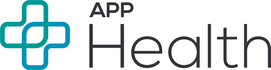 Logotipo Colorido App Health Horizontal