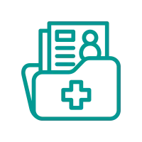 Pasta médica com informações do paciente.