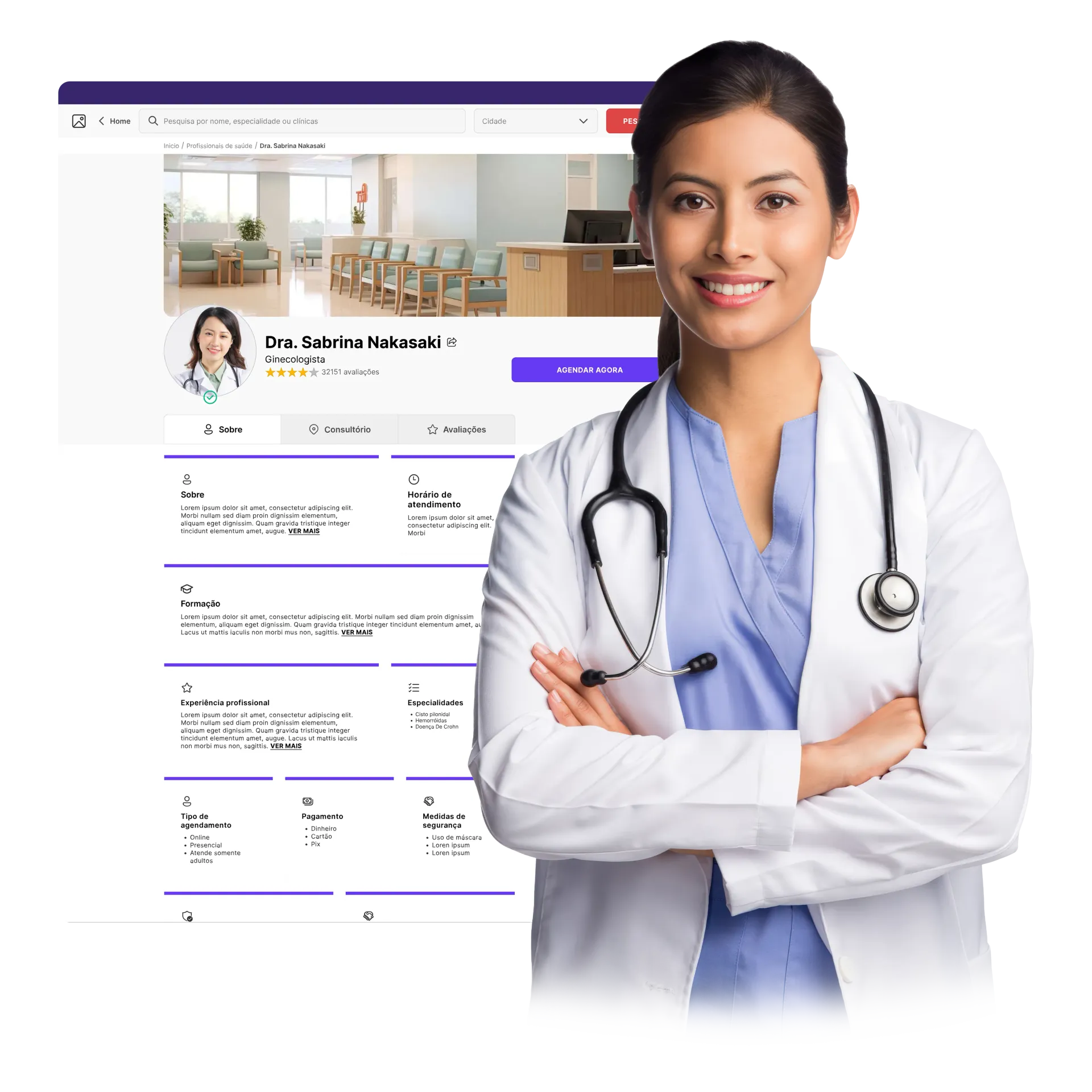 Imagem do sistema App Health - Telemedicina
