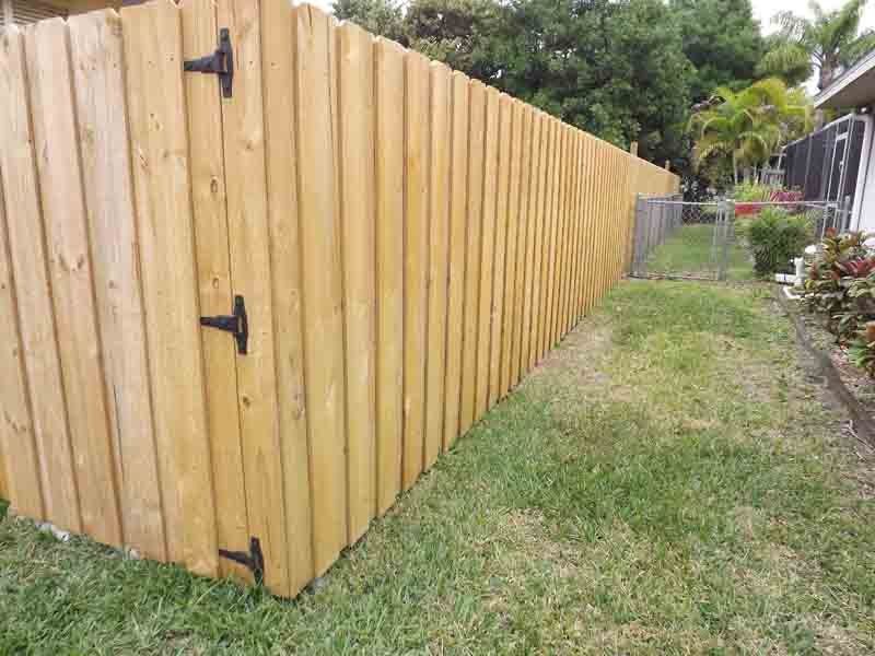 Fence panels — Newly Installed Wood Fence in Cape Coral, FL