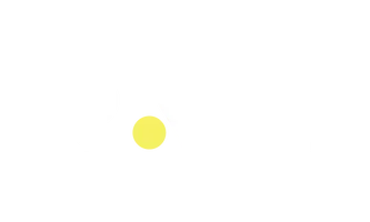 A yellow circle is floating in the air on a white background.