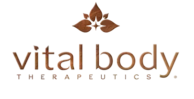 The logo for vital body therapeutics has a flower on it