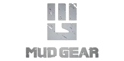 A logo for mud gear is shown on a white background.