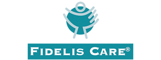 Fidelis Care logo: a teal circle with a stylized figure and the words