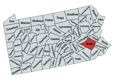 Berks County Chapter Map