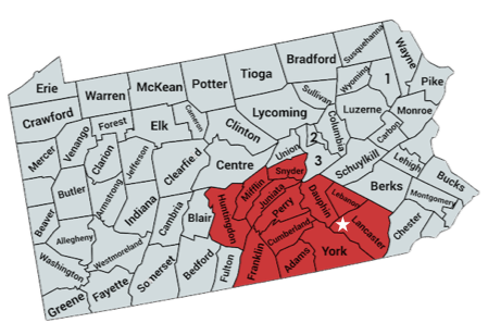 South Central Pa Map S. Central Pa Chapter| Small Business Resource Association