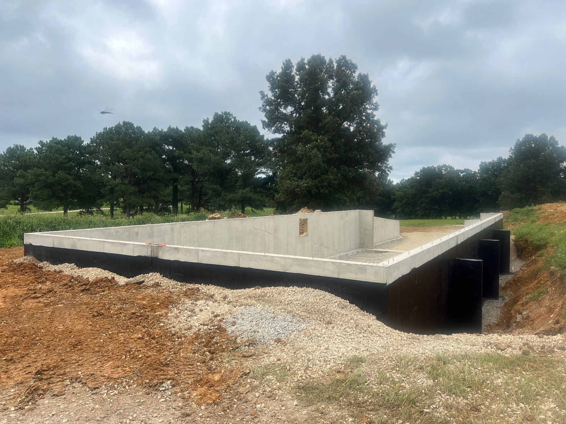 Basement being built