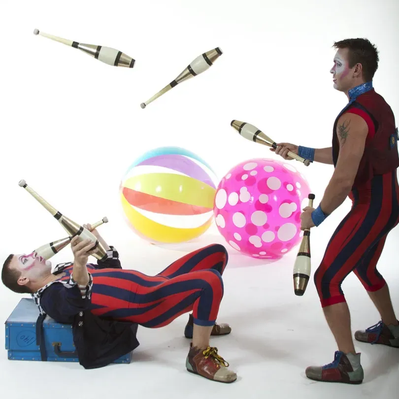 Milanus Circus, Miami, FL,  juggling performers, entertainment.