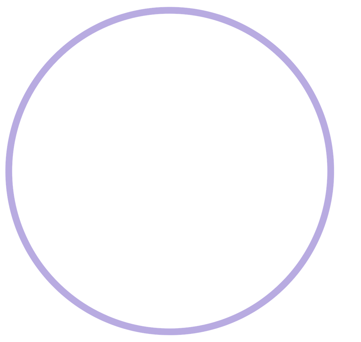lavender circle outline