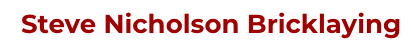 Steve Nicholson Bricklaying - Logo