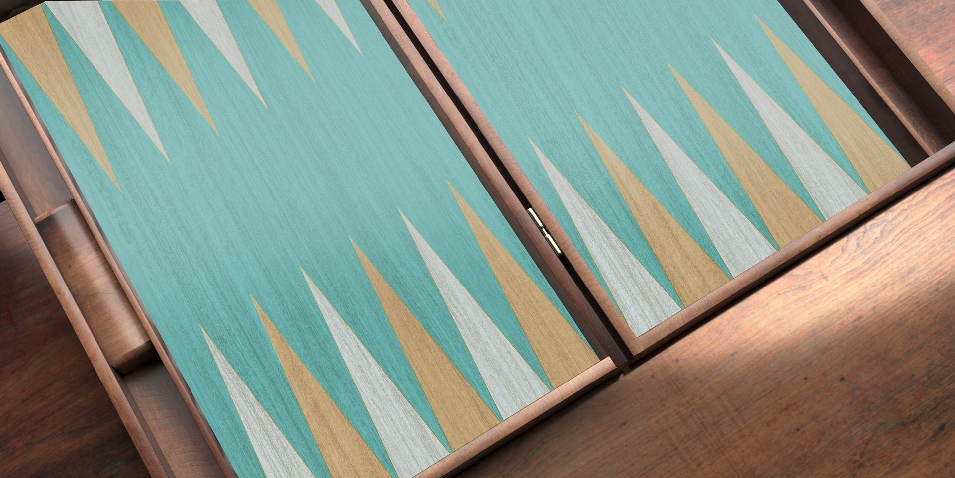 Backgammon Board Ocean Blue