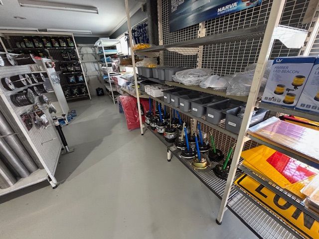 Truck Accessories on Shelves — BayZoil Truck & Auto Spares in Pialba, QLD