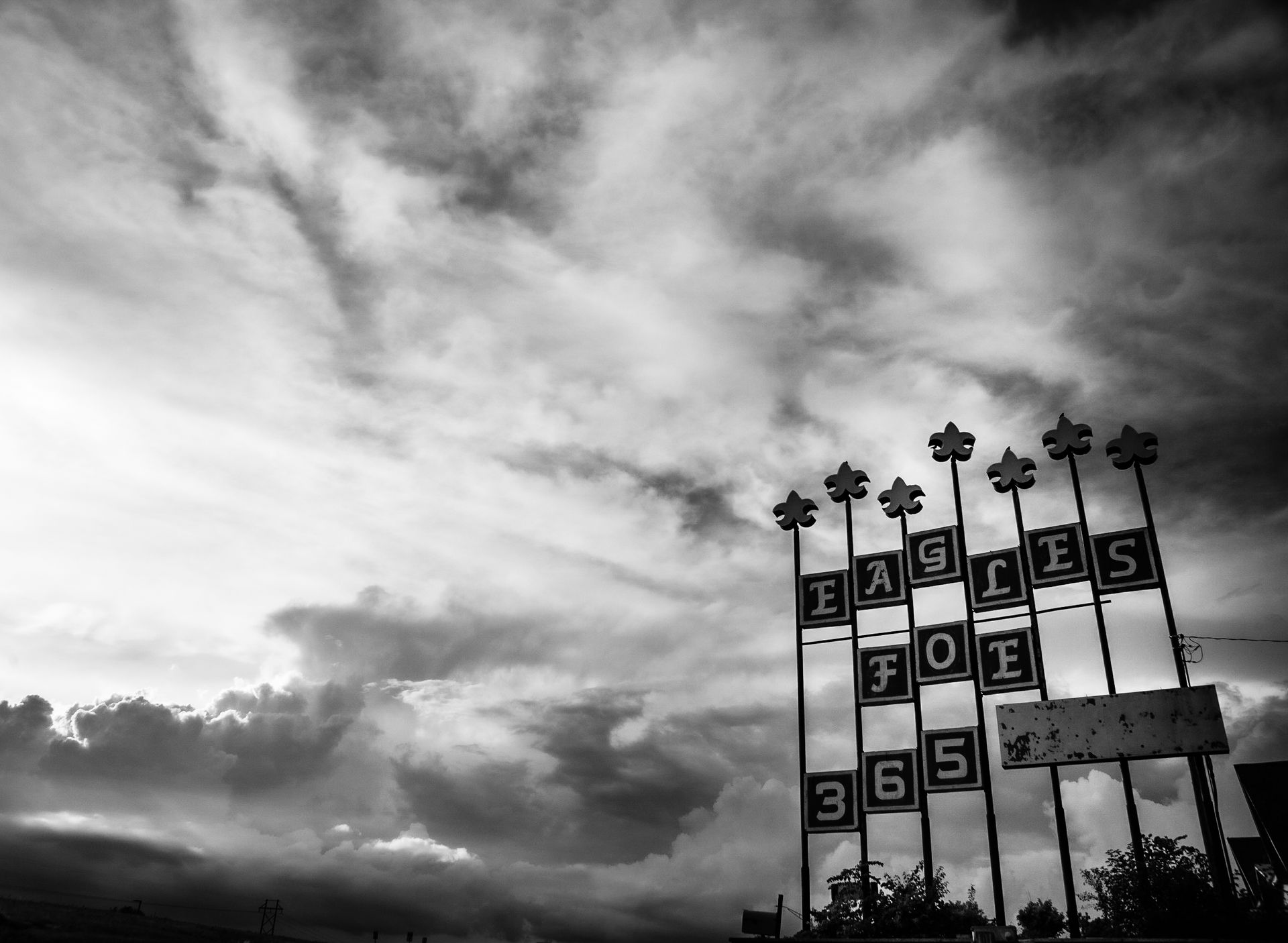 Black and white photo of an 