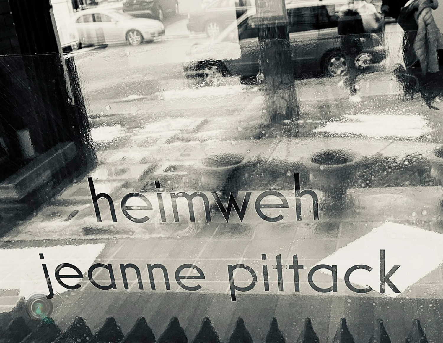 Black and white shop window with
