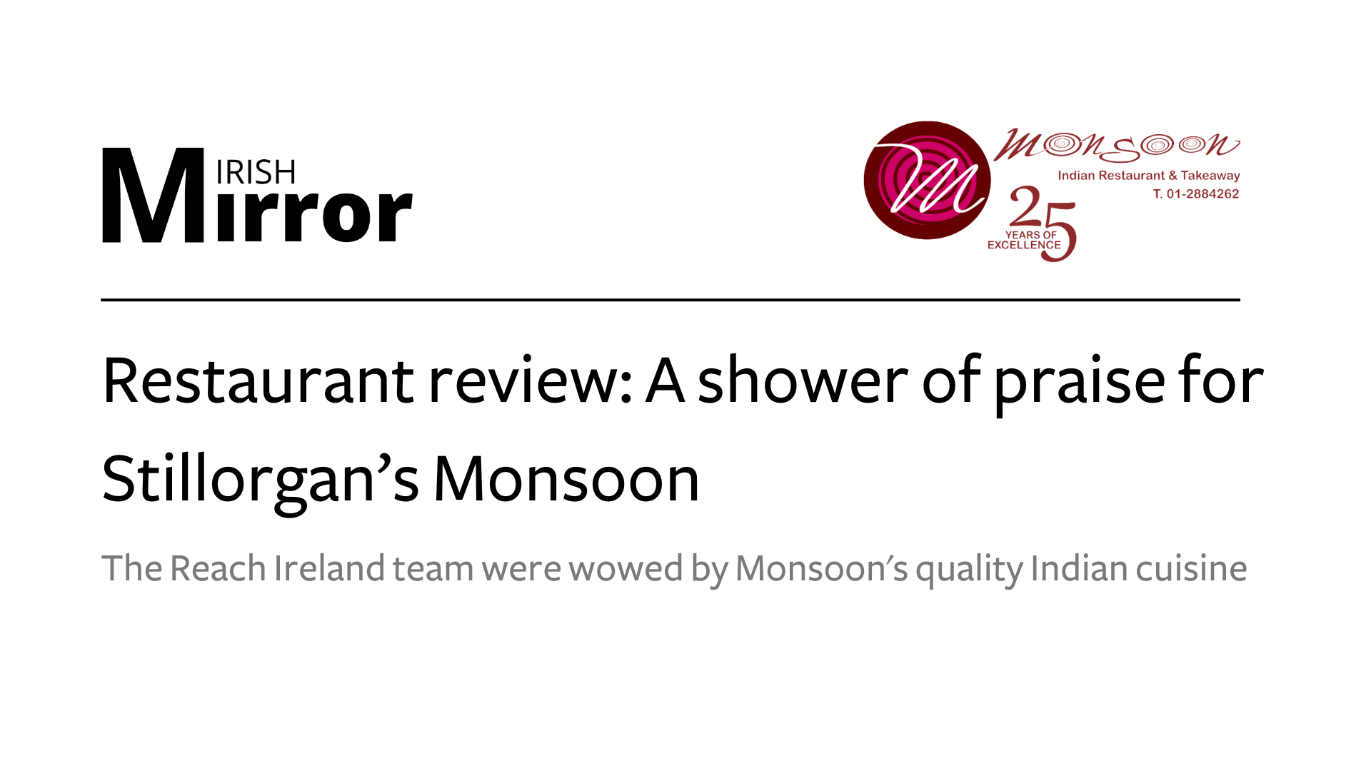 Monsoon Stillorgan Irish Mirror