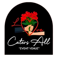 A logo for a company called caters all event venue