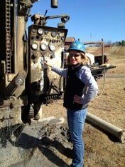woman employee smiling while working Well Drilling services in Brandy Station, VA - Riner Well Drilling