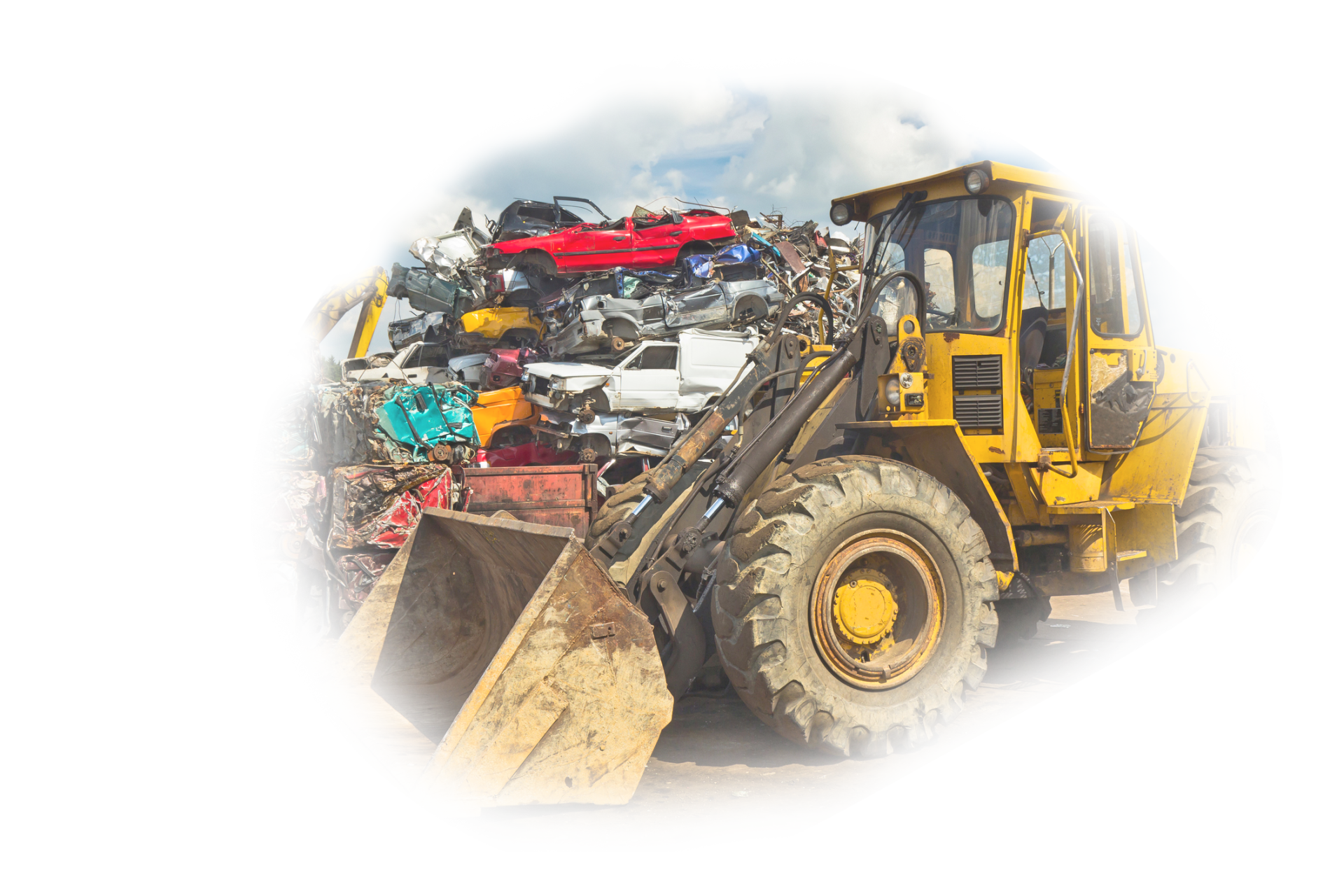 Earth Mover in the Junkyard — Willawong, QLD — National Wreckers