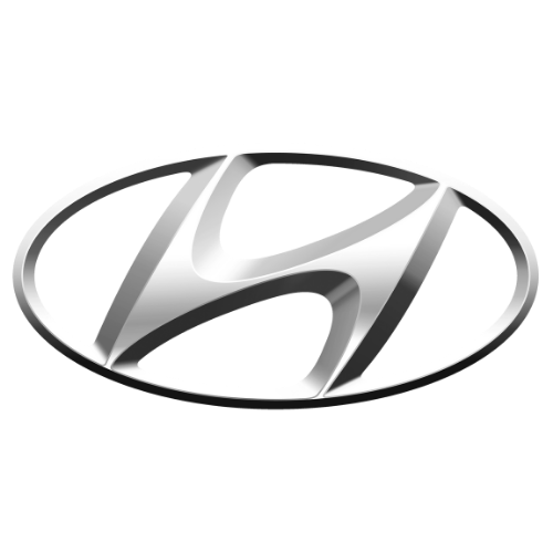 Hyundai logo: silver 