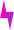 Gradient purple and pink lightning bolt.