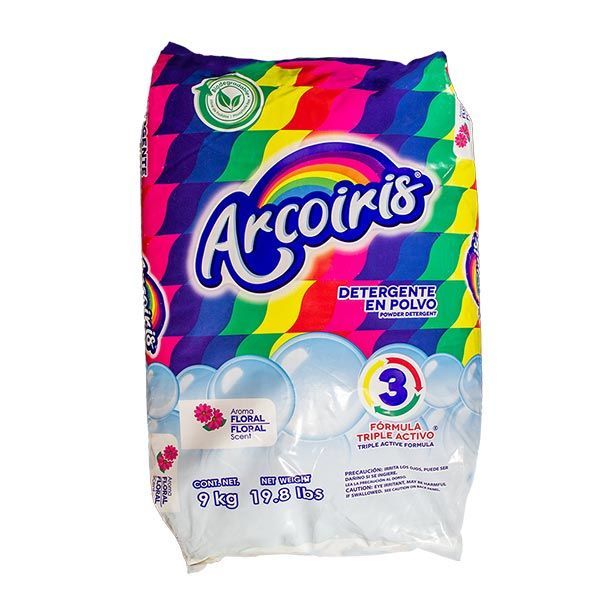 Detergente arcoíris bolsa 9 k