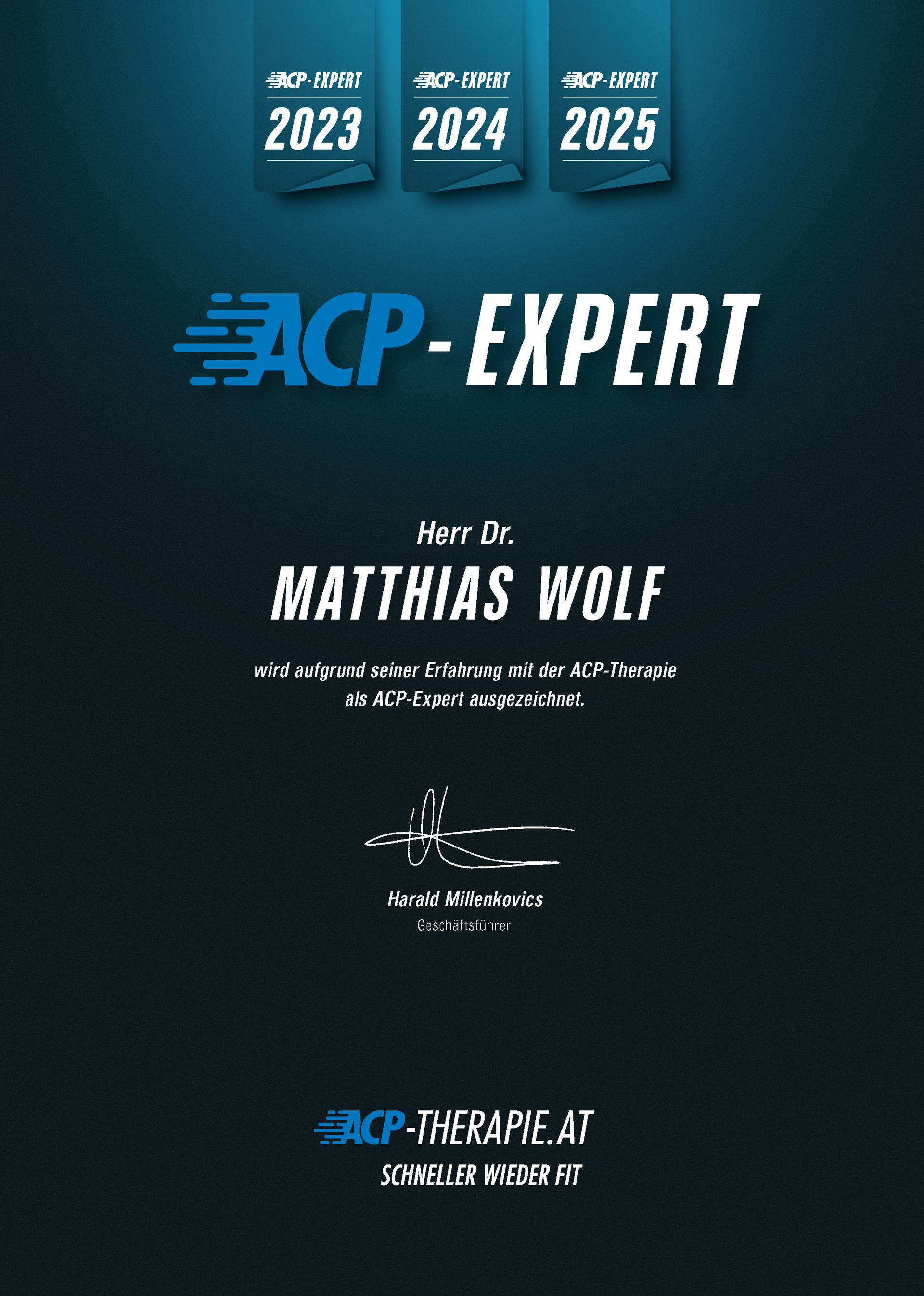 ACP Therapie Dr. Matthias Wolf