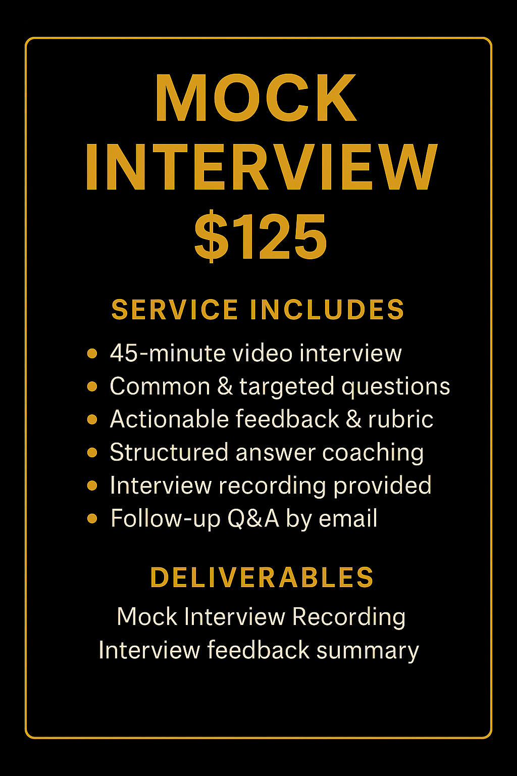 Mock Interview