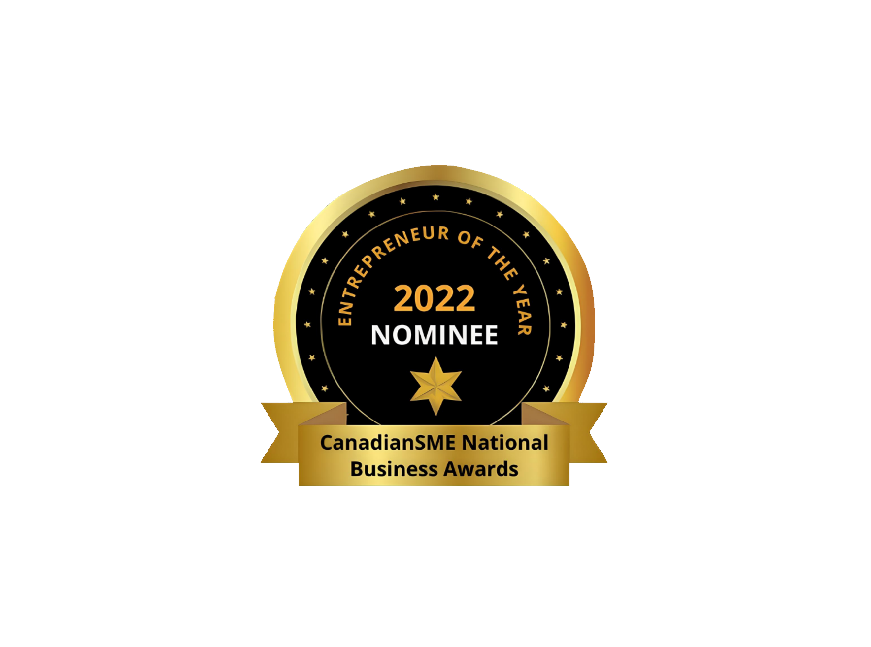 The logo for the 2022 canadian sme national business awards