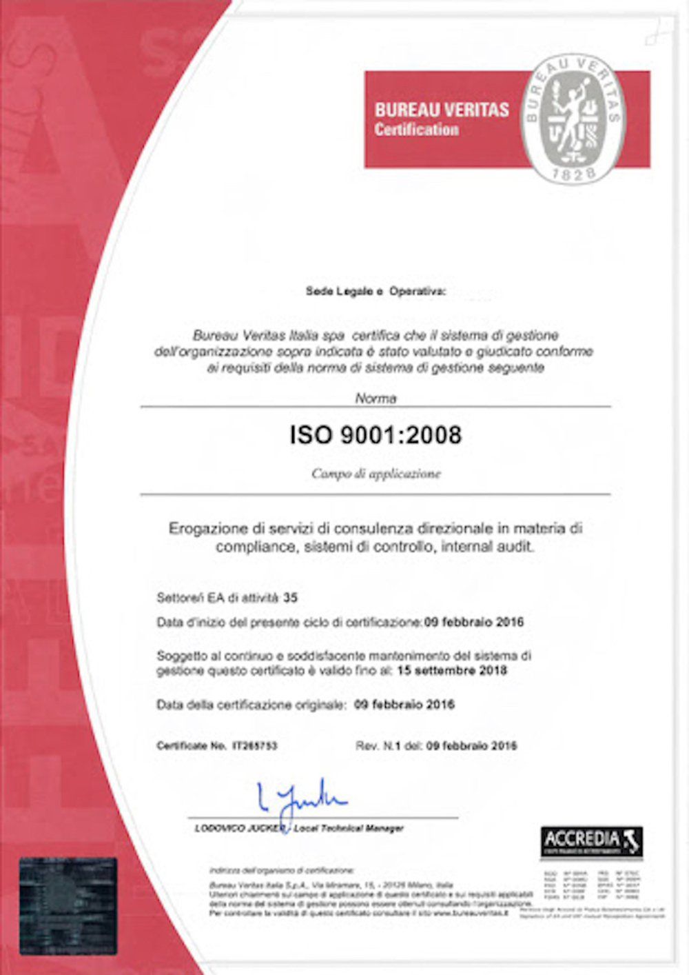 certificazioni di qualità