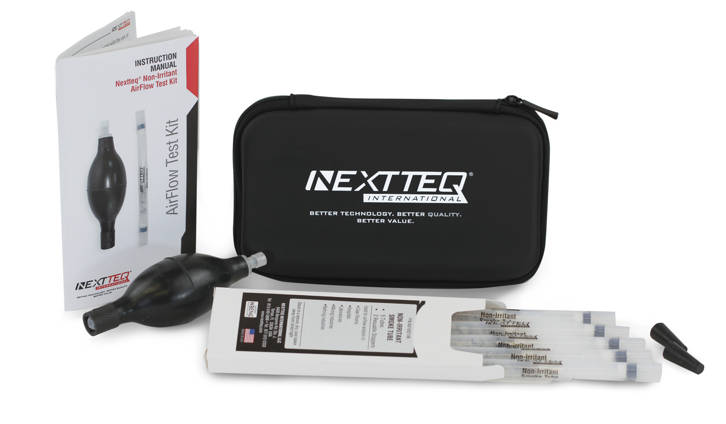 A Nextteq® Non-Irritant AirFlow Test Kit.