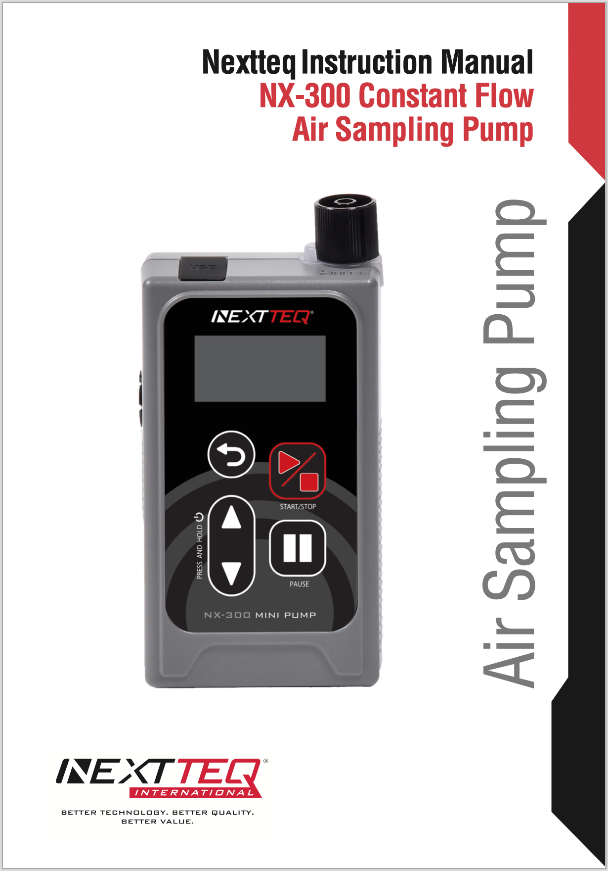 NX-300 Constant Flow Air Sampling Pump Manual.