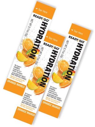 Three packets of Ready/Go® Hydration Orange Mango