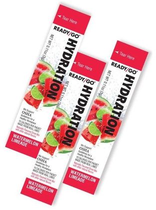 Three packets of Ready/Go® Hydration Watermelon Limeade