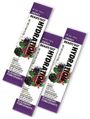 Three packets of Ready/Go® Hydration ENERGY Blackberry Pomegranate