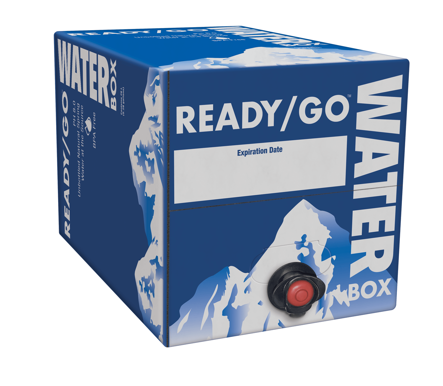 A 5 Gallon Ready/Go® Water Box.