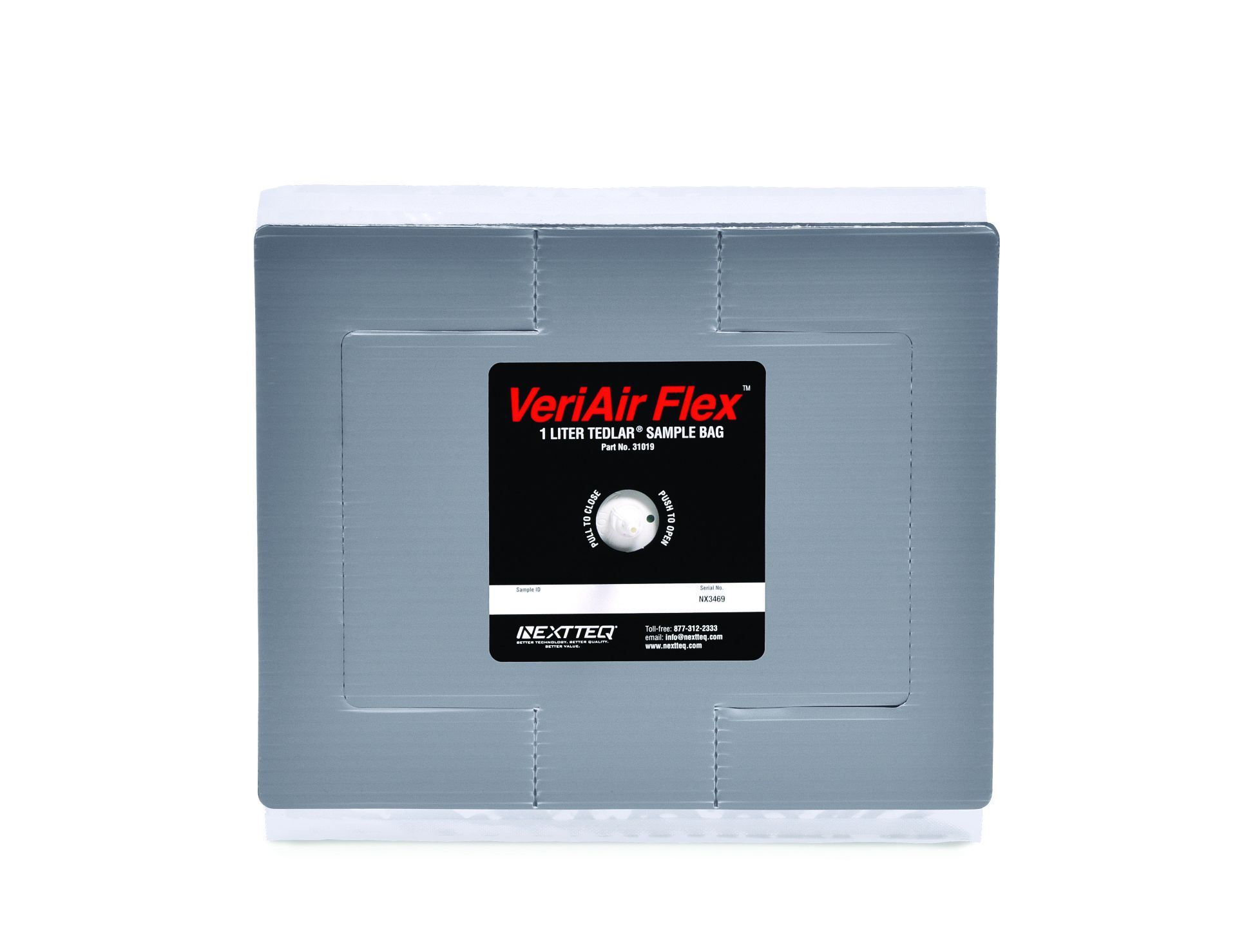 VeriAir Flex® 1-Liter Tedlar® Sample Bag.
