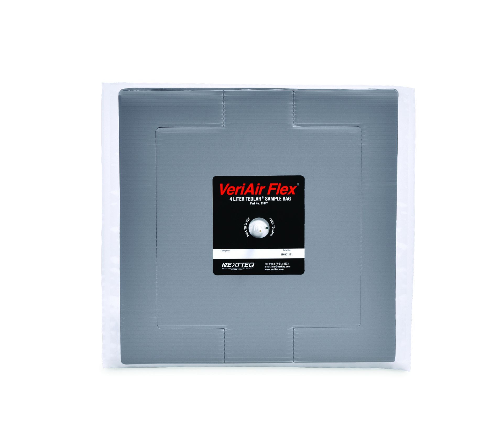 VeriAir Flex® 4-Liter Tedlar® Sample Bag.