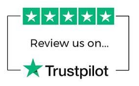 Trustpilot-beoordeling: vijf groene sterren, uitnodiging voor een recensie.