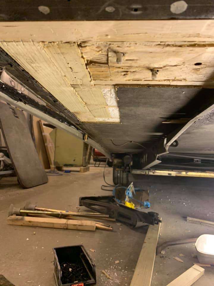 Caravan Back Panel Damage & Paintwork