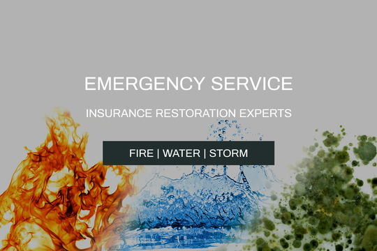 Emergency Services for damages from Fire, Water, Storms, and Mold