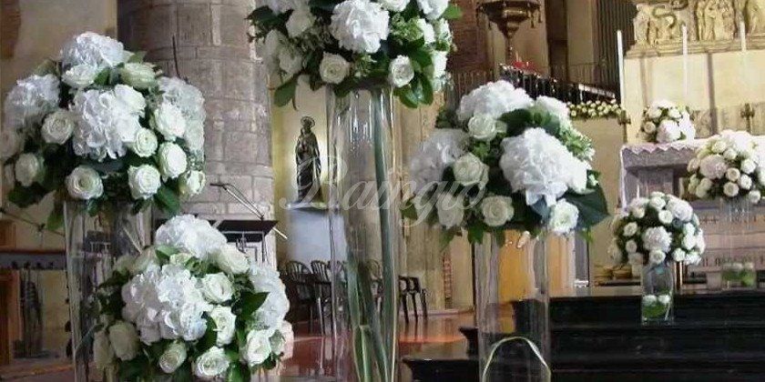 Vasi di fiori per matrimonio