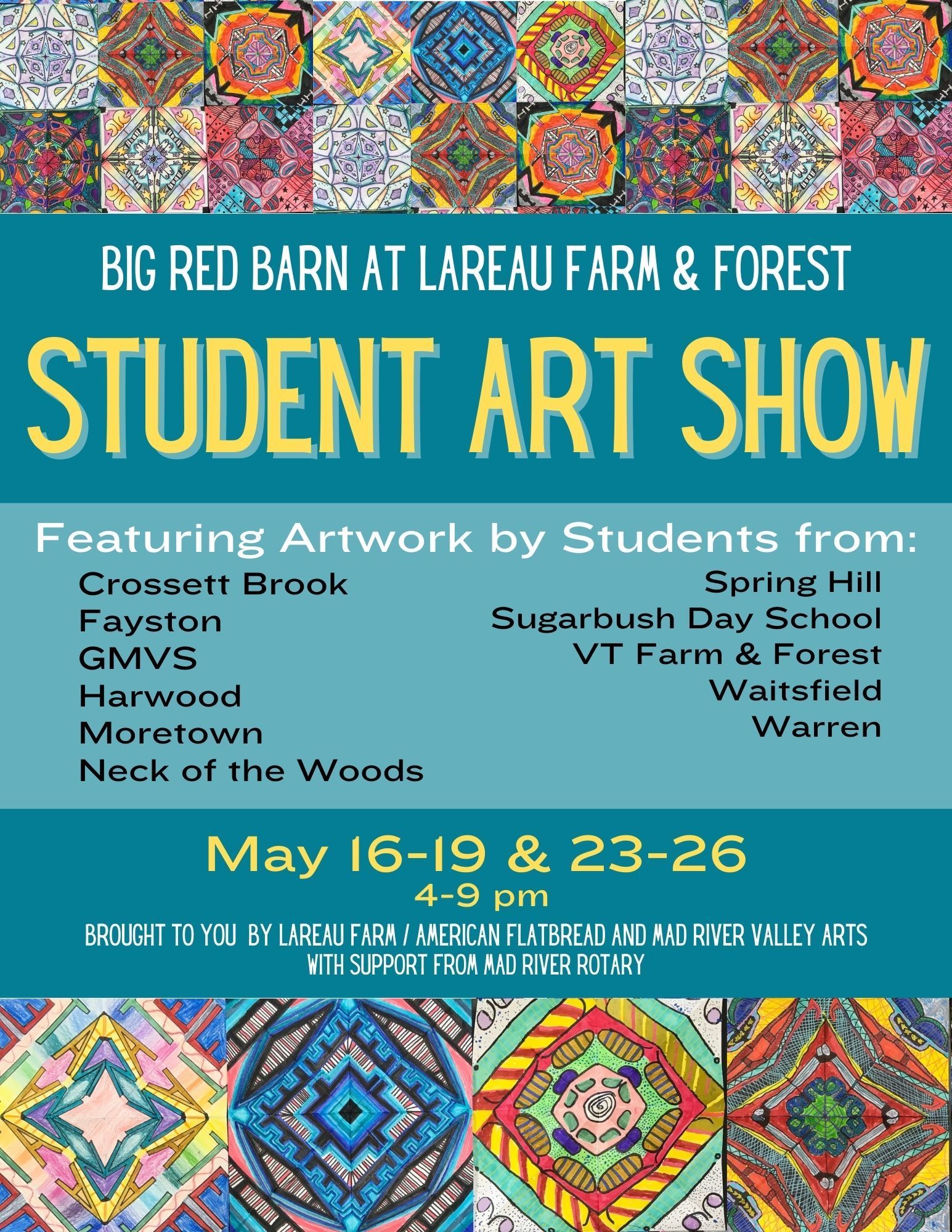 Student Art Show- Lareau Farm and Forest