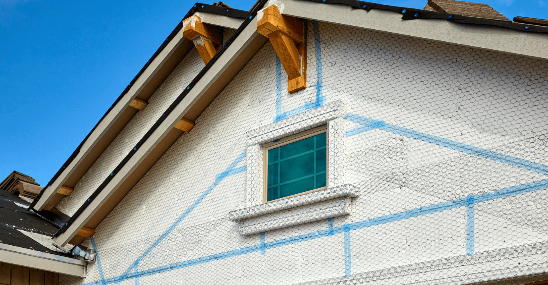 Home with metal leth installed